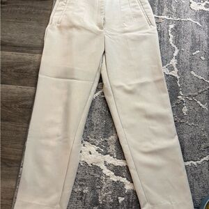 L - Zara Cream Tailored Pants